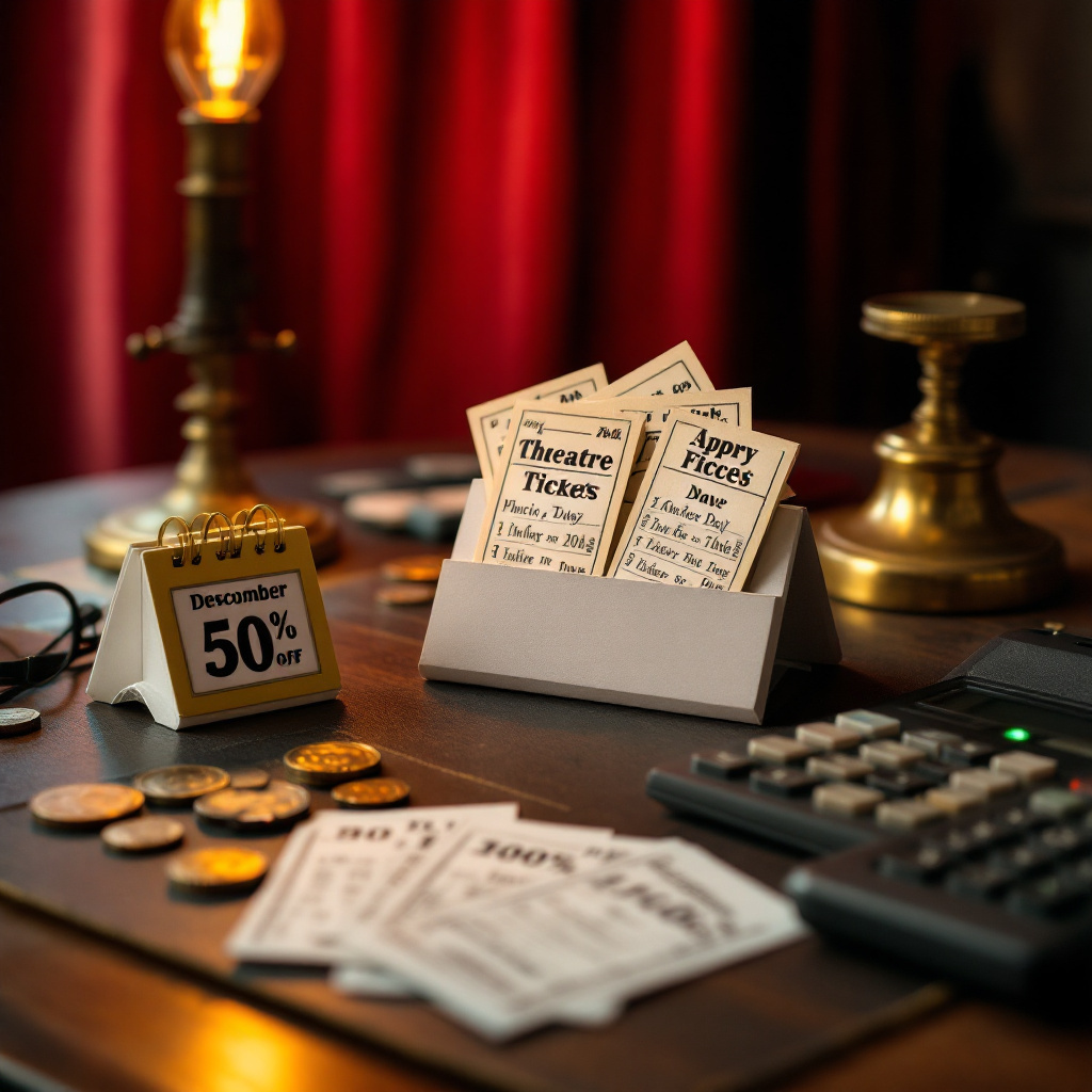Musical Tickets am Ticketschalter mit Preisschildern – wann sind Musical Tickets am günstigsten