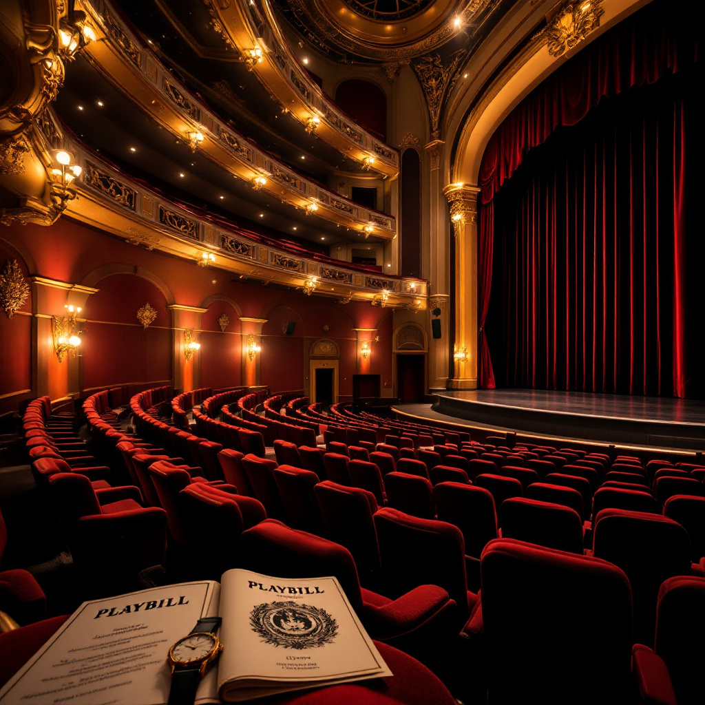 Theatersaal vor der Vorstellung zeigt wie lange ein Musical im Durchschnitt dauert